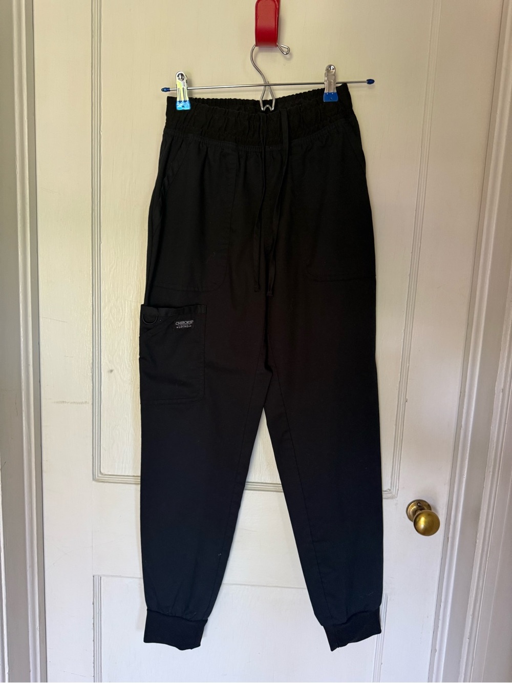 Cherokee Black Drawstring Jogger Pants